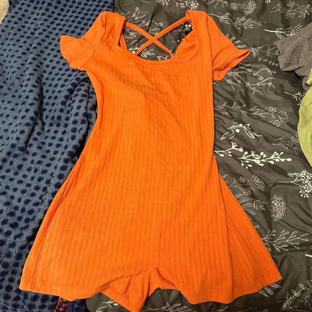 Small Orange Wild Fable Romper